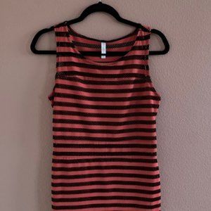 Black and Orange Stripped Dress